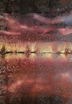 pejzaż na tafli wody