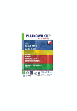 Piątkowo Cup w Biegu na Orientację - plakat