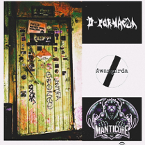 Plakat promujący "Pierwszy Przegląd Kapeli Rozbratowych", który odbył się 13 marca 2025 roku. Grafika przedstawia charakterystyczne, obklejone wlepami i graffiti zielone drzwi wejściowe do squatu Rozbrat obok logotypów zespołów: D-Formacja, Awangarda oraz Manticore. W dolnej części widnieją logotypy patronów medialnych: Radia Afera oraz Zamek Nadaje.