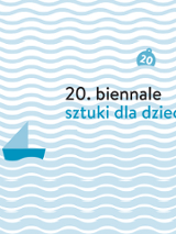 plakat - stateczek na falach, boja z napisem 20