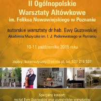 plakat imprezy w Poznaniu