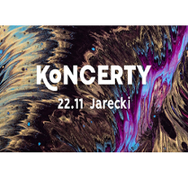 Biały napis na kolorowym tle