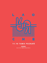 Niebieskie napisy na czerwonym tle