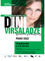 Plakat wydarzenia ze zdjęciem artystki