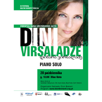 Plakat wydarzenia ze zdjęciem artystki