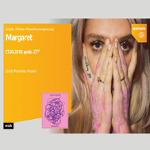 Plakat wydarzenia ze zdjęciem artystki