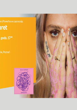 Plakat wydarzenia ze zdjęciem artystki