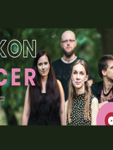 Plakat wydarzenia ze zdjęciem członków zespołu