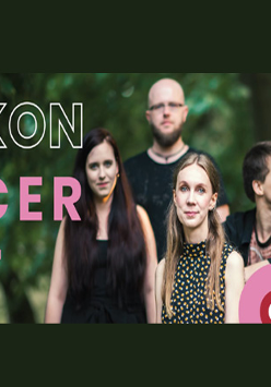 Plakat wydarzenia ze zdjęciem członków zespołu