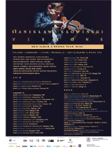 Plakat ze zdjęciem S. Słowińskiego, informacje o trasie koncertowej (nazwy miast i daty koncertów)