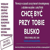 Białe napisy na fioletowym tle