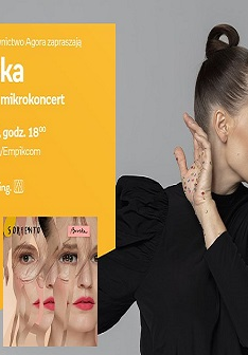 Na zdjęciu Bovska po prawej, po lewej informacje o wydarzeniu