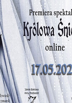 Plakat wydarzenia z wizerunkiem Królowej Śniegu