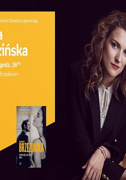 Plakat wydarzenia ze zdjęciem pisarki