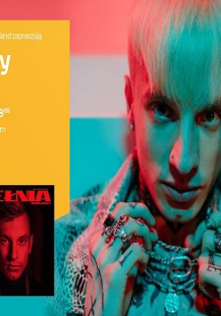 Plakat wydarzenia ze zdjęciem artysty