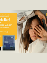 Plakat wydarzenia ze zdjęciem artystki