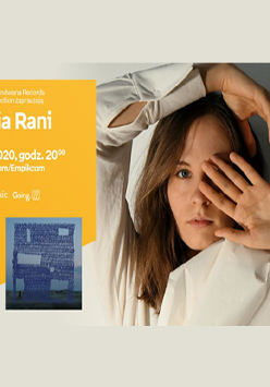 Plakat wydarzenia ze zdjęciem artystki