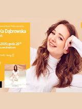 Plakat wydarzenia ze zdjęciem wokalistki