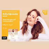 Plakat wydarzenia ze zdjęciem wokalistki