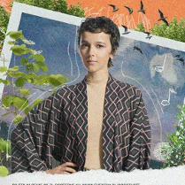 Plakat wydarzenia ze zdjęciem artystki