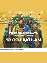 Na zdjęciu członkowie zespołu, na dole informacje o wydarzeniu