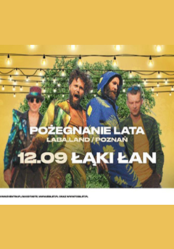 Na zdjęciu członkowie zespołu, na dole informacje o wydarzeniu
