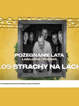 Plakat ze zdjęciem członków zespołu i informacjami o wydarzeniu