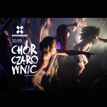 Plakat wydarzenia ze zdjęciem członkiń Chóru w trakcie występu