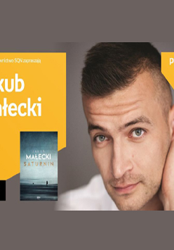 Plakat wydarzenia ze zdjęciem pisarza