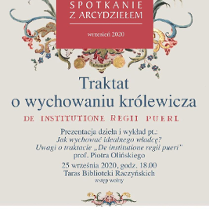 Plakat z tytułem i informacjami o wydarzeniu.