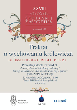 Plakat z tytułem i informacjami o wydarzeniu.