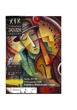 Informacje z plakatu zawarte w tekście artykułu. Na plakacie: mężczyzna ze skrzypcami.