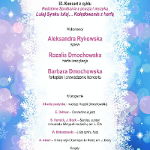 Lista artystów występujących na koncercie oraz program koncertu.