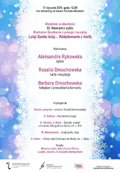 Lista artystów występujących na koncercie oraz program koncertu.