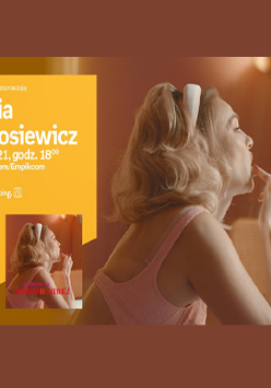 Na zdjęciu Sonia Bohosiewicz, po lewej informacje o wydarzeniu.