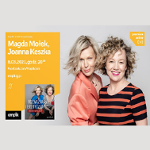 Na zdjęciu Magda Mołek i Joanna Keszka, po lewej informacje o wydarzeniu.