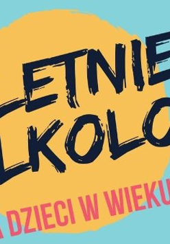 Piłka, koło ratunkowe i parasol na niebiesko białym tle. Obok napisy z informacjami podanymi w treści wydarzenia.