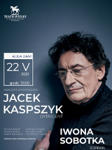 Zdjęcie dyrygenta. i informacje o miejscu i terminie koncertu.