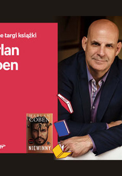 Plakat wydarzenia ze zdjęciem pisarza.