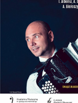 Plakat z informacjami o koncercie oraz zdjęcie Marcina Wyrostka.