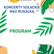 Na plakacie nazwa cyklu koncertów.