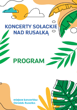 Na plakacie nazwa cyklu koncertów.