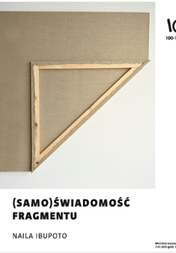 Płótno zgięte w poprzek.