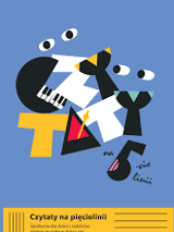 Kolorowe literki układające się w wyraz "Czytaty" na niebieskim tle. Na dole informacje o wydarzeniu.