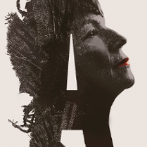 Baner promocyjny wydarzenia. Po prawej stronie podobizna M. Abakanowicz.