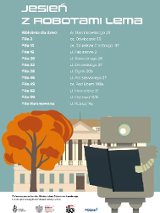 Biblioteka Raczyńskich, drzewo i robot czytający książkę.