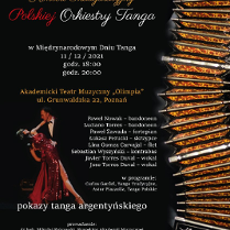 Zdjęcie tańczącej pary i informacje o wydarzeniu.