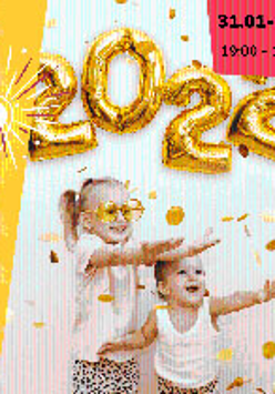 Roześmiane dzieci. Nad nimi: 2022.