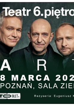 plakat promujący wydarzenie; na zdjęciu od lewej Michał Żebrowski, Janusz Chabior i Borys Szyc