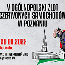 plakat wydarzenia; na szarym tle najważniejsze informacje dotyczące imprezy; w lewym górnym rogu czerwony znaczek z napisem "MTP"; w prawym górnym rogu kontur Województwa Wielkopolskiego z koziołkiem-strażakiem i napisem "Fundacja STRAŻACY WIELKOPOLSKI"; poniżej rysunek wozu strażackiego oraz iglicy MTP